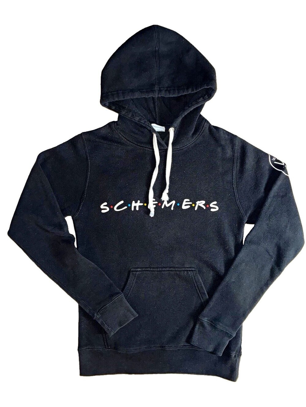J America SchemerS Men's Black Pullover Hoodie Graphic Logo Fleece S